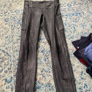 Lululemon metallic leggings
